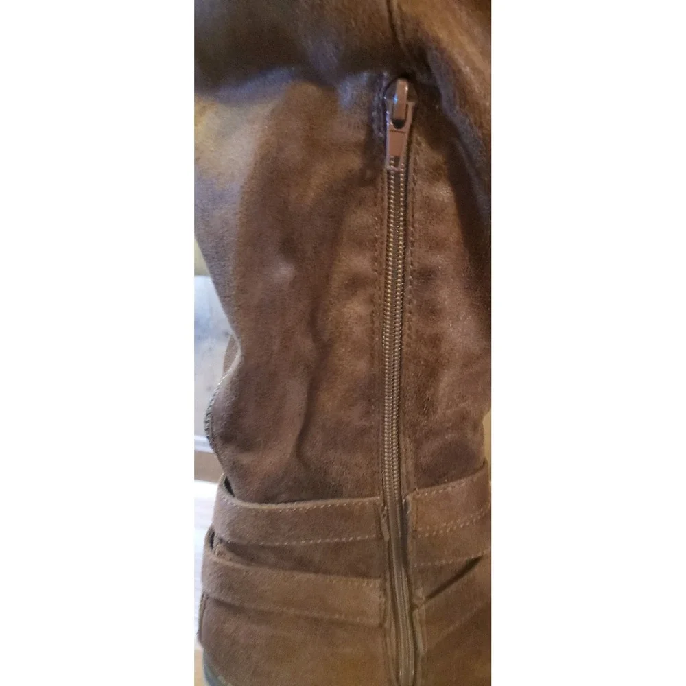 Carlos By Carlos Santana Jada Knee High Slouch Boots‎ Women's Size 7.5 Brown